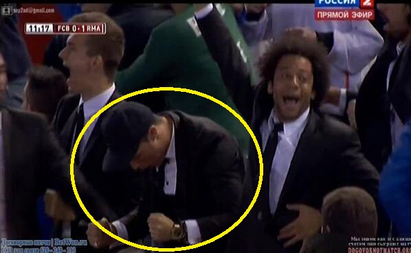 Ronaldo's reaction
