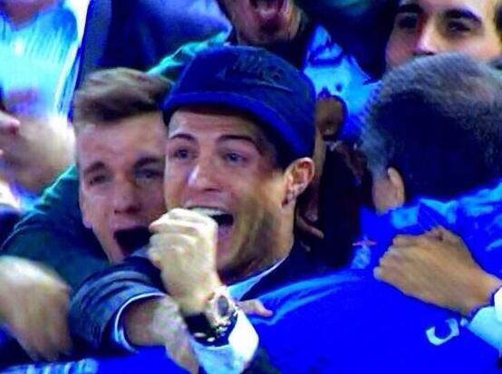 Ronaldo's reaction 