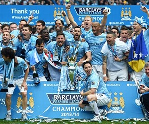 Manchester City lifted their second Premier League title on Sunday, their second in three years.