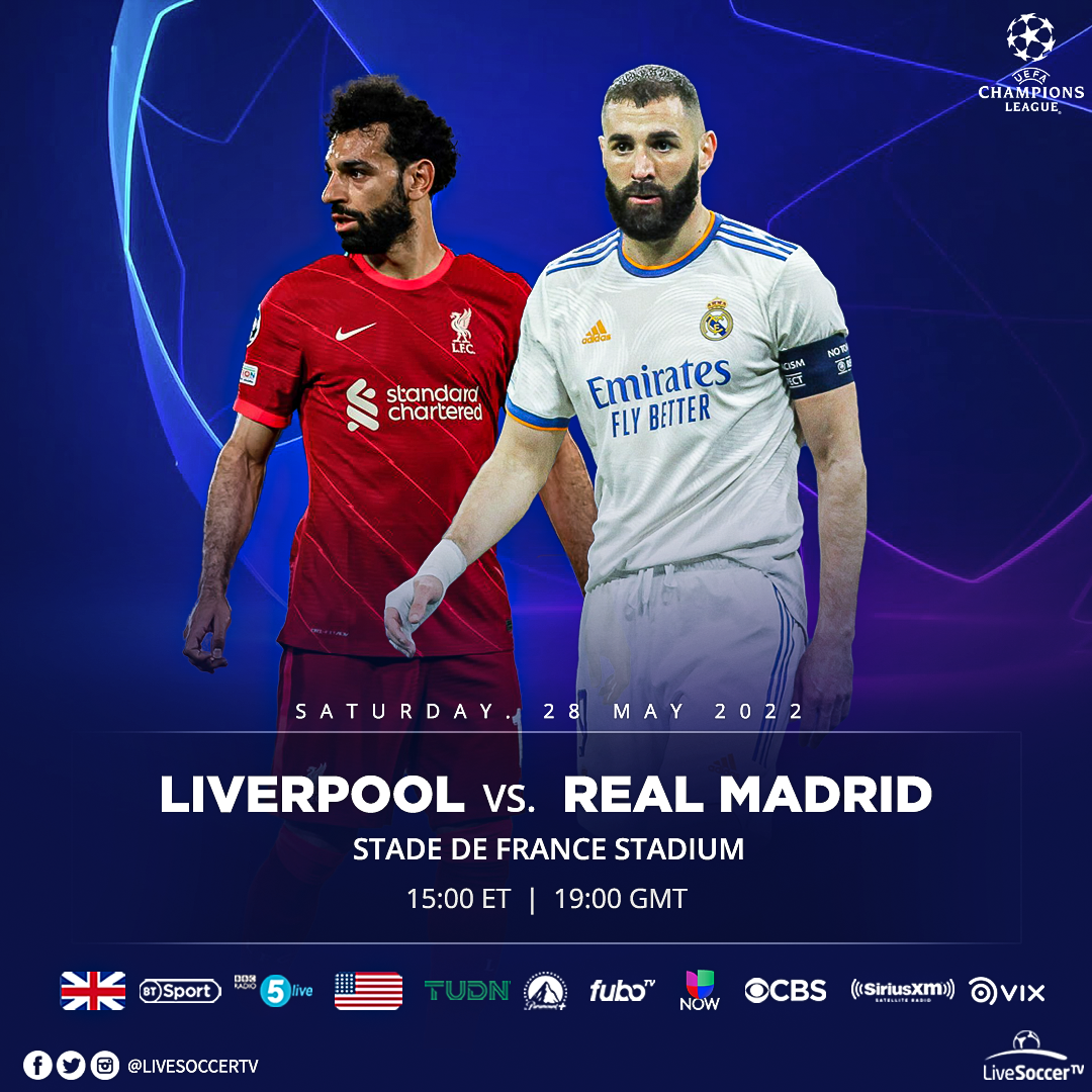 Liverpool, Real Madrid, UEFA Champions League, Broadcast Listings