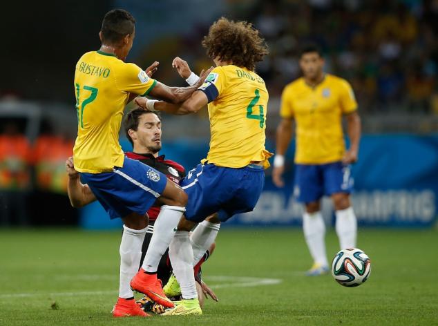 FIFA World Cup, World Cup 2014, Germany, Brazil,  Mats Hummels, Luis Gustavo, David Luiz
