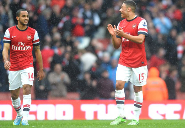 English Premier League, Arsenal, Theo Walcott, Alex Oxlade-Chamberlain