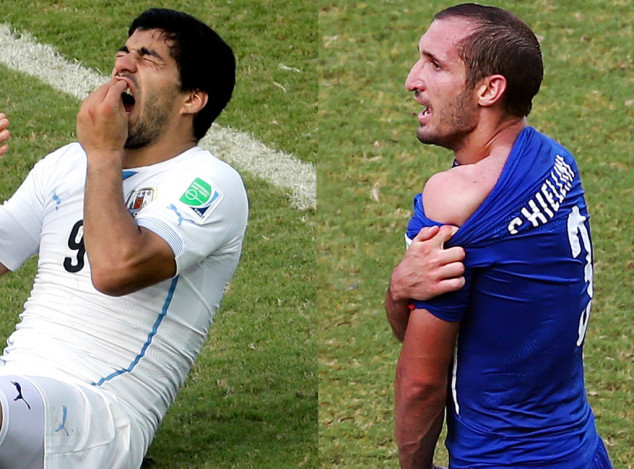 FIFA World Cup, World Cup 2014, Uruguay, Italy, Luis Suarez, Giorgio Chiellini