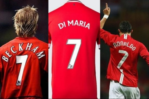 Di Maria now wears Manchester United's number 7 jersey