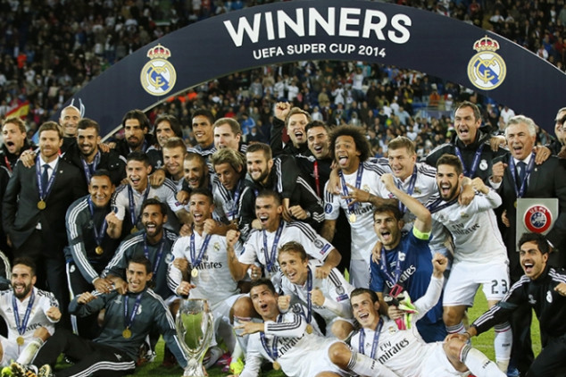 Cristiano Ronaldo, Angel Di Maria, Gareth Bale, Xabi Alonso, Iker Casillas, Carlo Ancelotti, Real Madrid, Sevilla, UEFA Super Cup