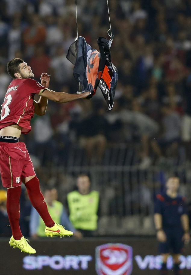 Stefan Mitrovic, Serbia, Albania, Euro 2016 Qualifying