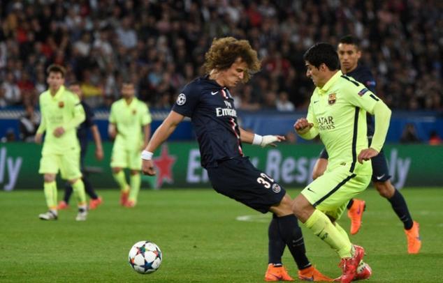 David Luiz, Luis Suarez, Paris Saint-Germain, Barcelona, UEFA Champions League