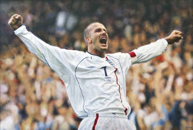 David Beckham, England, Greece, World Cup 2002 Qualifiers