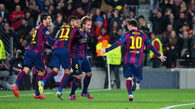 Lionel Messi, Luis Suarez, Neymar, Ivan Rakitic, Barcelona, Manchester City, UEFA Champions League