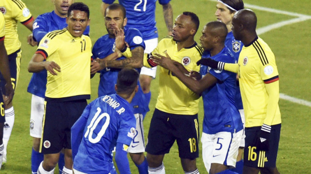 Neymar, Dani Alves, Carles Bacca, Colombia, Brazil, Copa America 2015, Copa Ameica