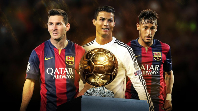 Lionel Messi, Cristiano Ronaldo, Neymar, Barcelona, Real Madrid, 2015 Ballon d'Or