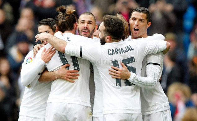 Cristiano Ronaldo, Karem Benzema, Dani Carvajal, Real Madrid, Sporting Gijon, La Liga