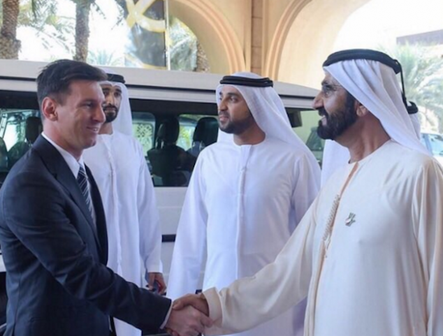 Lionel Messi, Sheikh Mohammed bin Rashid Al Maktoum, 2015 Globe Soccer Awards