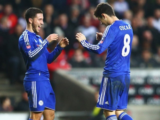 Eden Hazard, Oscar, MK Dons, Chelsea, FA Cup