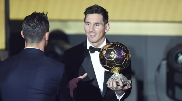 Lionel Messi, Cristiano Ronaldo, Neymar, Barcelona, Real Madrid, Ballon d'Or Gala, 2015 Ballon d'Or