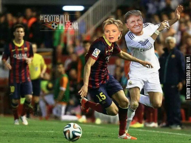 Donald Trump, Hilary Clinton, Marc Bartra, Gareth Bale, Barcelona, Real Madrid, Copa del Rey