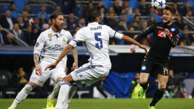 Sergio Ramos, Raphael Varane, Real Madrid, Napoli, UEFA Champions League