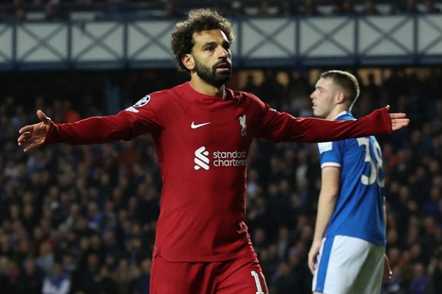 Salah makes UCL history with hat-trick vs Rangers