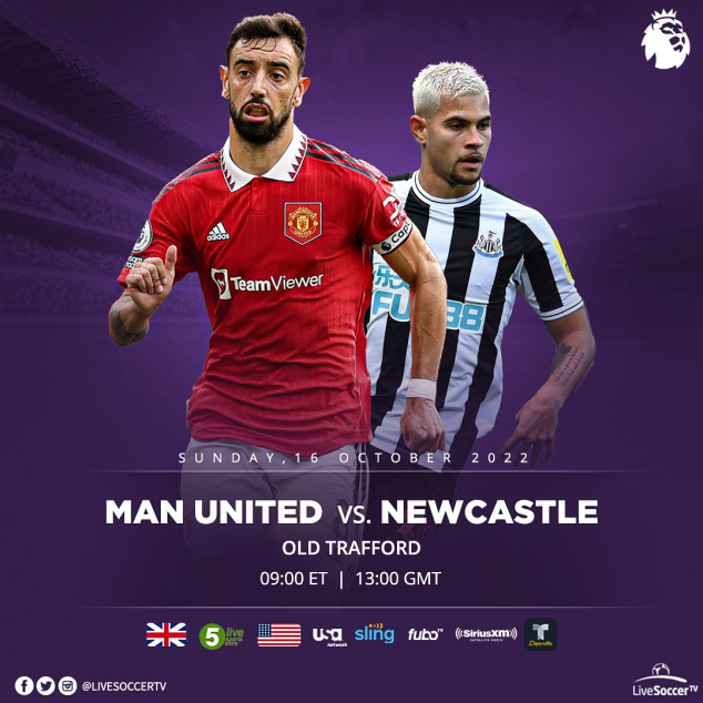 Manchester United, Newcastle, Broadcast Listings, English Premier League