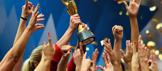 FIFA Women's World Cup trophy celebration
