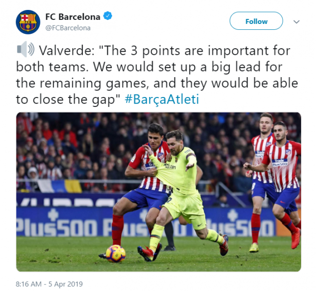 Ernesto Valverde, Barcelona, Atletico Madrid, La Liga