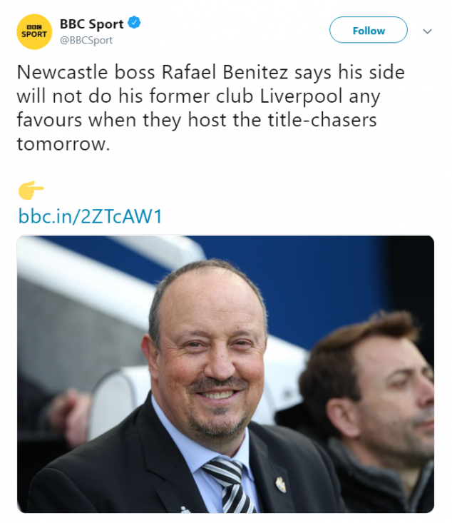 Rafael Benitez, Newcastle, Liverpool, English Premier League