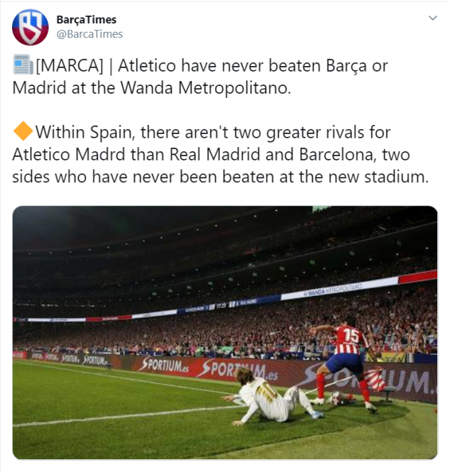 Atletico Madrid, Barcelona, Wanda Metropolitano, La Liga