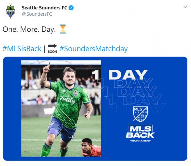Seattle Sounders, San Jose Earthquakes, MLS is Back Tournament