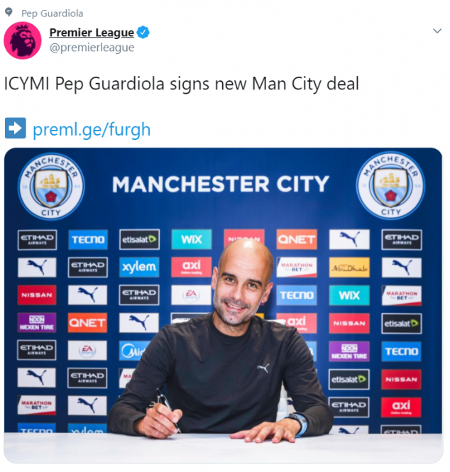 Pep Guardiola, Man City, New Deal, English Premier League