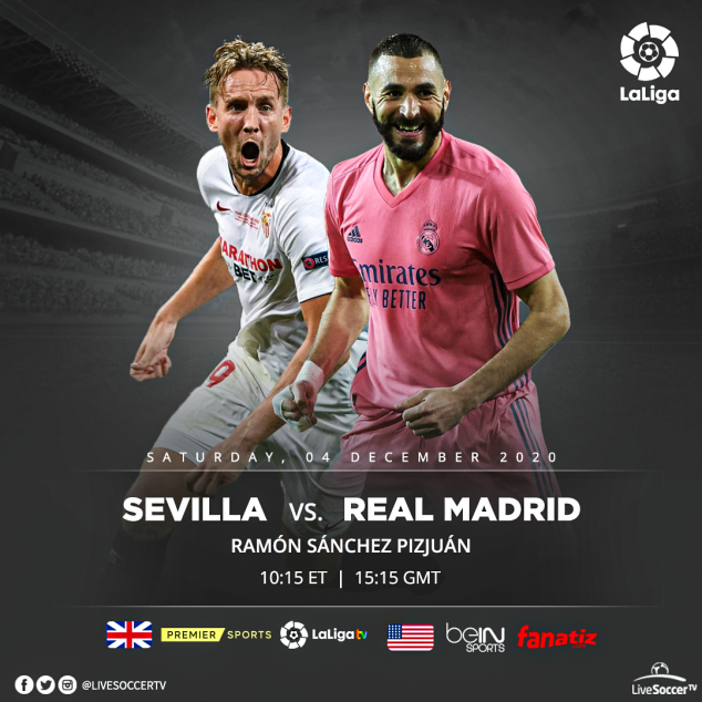 TV Schedules, Broadcast Listings, Sevilla, Real Madrid, La Liga