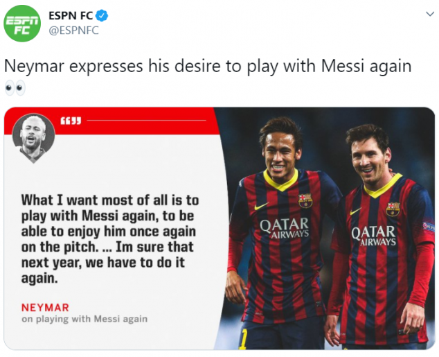 Neymar, Messi, PSG, Barcelona, Reunion, Transfer