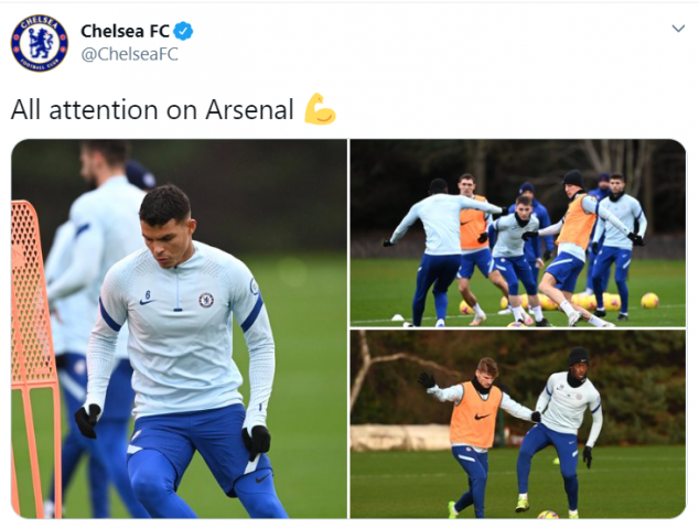 Thiago Silva, Chelsea, Arsenal, Training, Boxing Day, English Premier League