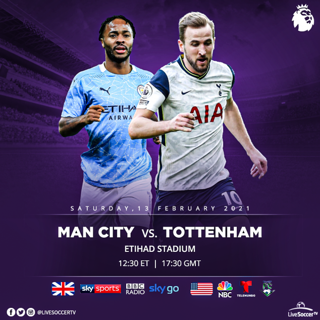 Manchester City, Tottenham, Broadcast Listings, English Premier League
