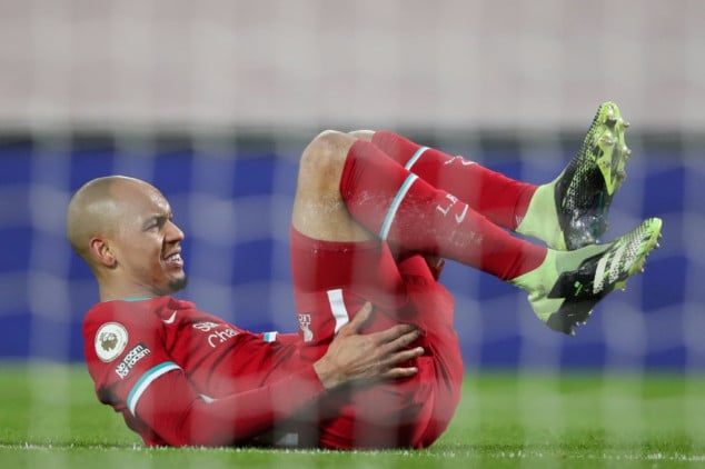 Fabinho adds to Liverpool's injury woes