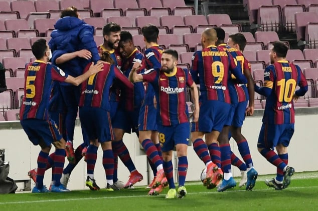 Extra-time winner lightens mood as Barcelona reach Spanish Cup final