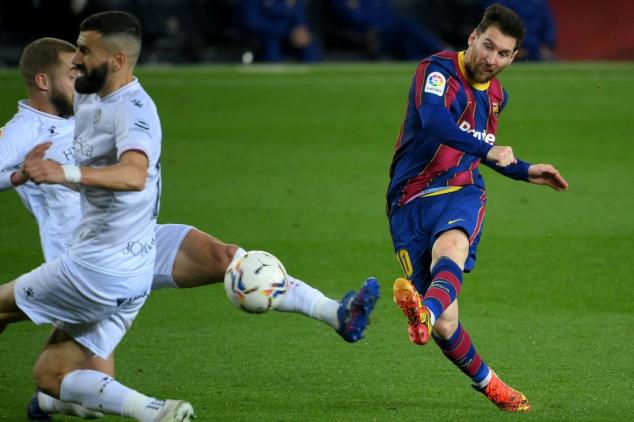 Barça goleia Huesca (4-1) em dia de novo recorde de Lionel Messi