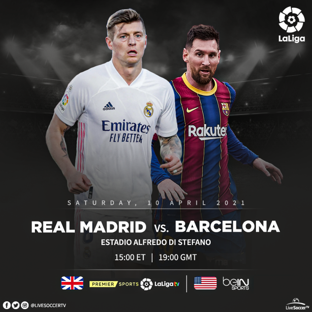 El Clasico, Barcelona, Real Madrid, La Liga, Broadcast Listings