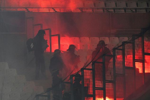 Marseille fan charged with attempted murder for firing distress rocket