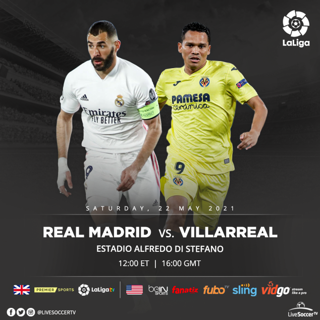 La Liga, Real Madrid, Villarreal, Broadcast Listings