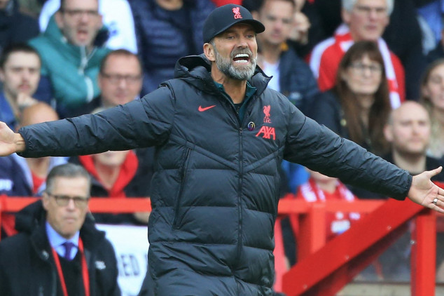 Liverpool lose to Nottingham Forest, Klopp trolled