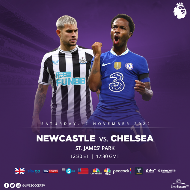 Chelsea, Newcastle, Broadcast Listings, English Premier League