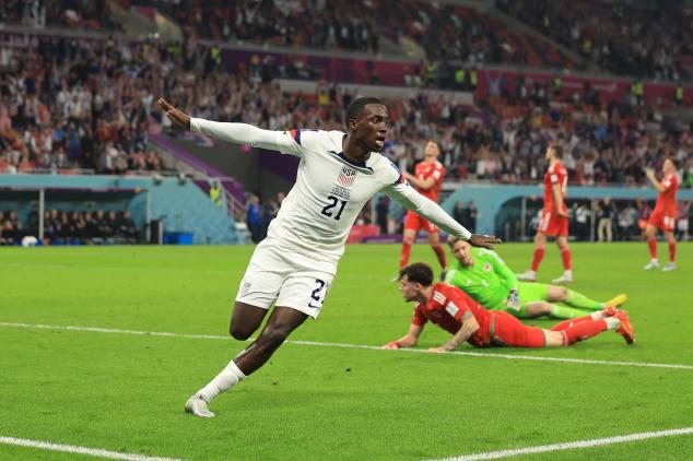 WATCH: Tim Weah hits USMNT's first goal at the WC