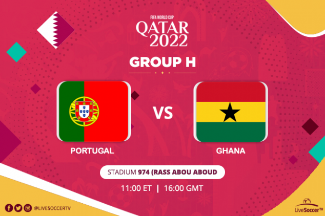 WTW Portugal vs Ghana live on November 24, 2022