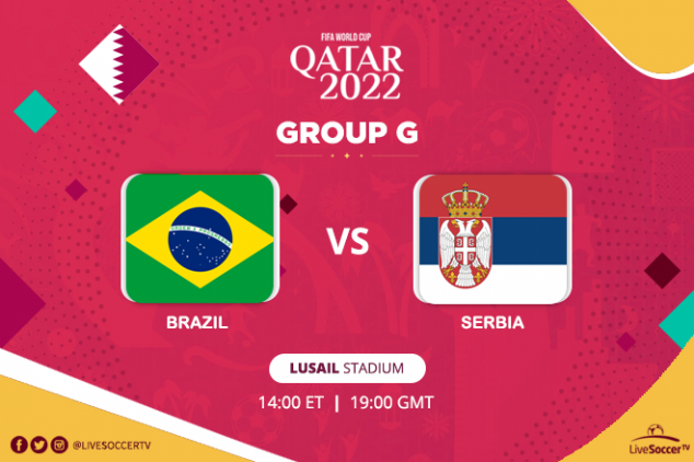 FIFA WC - Brazil vs Serbia broadcast info