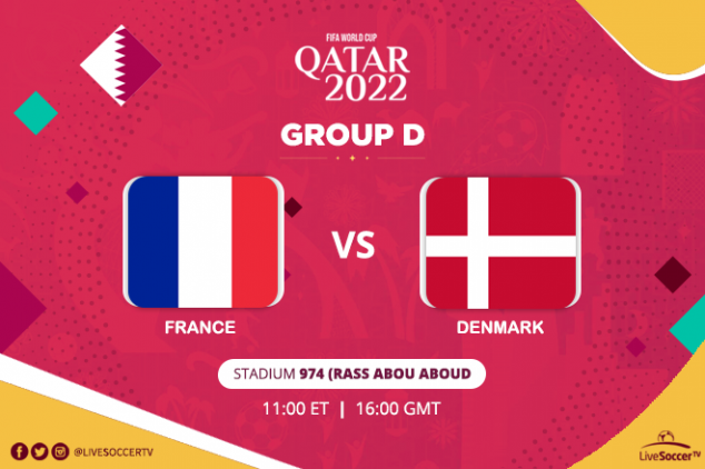 WTW France vs Denmark live - November 26, 2022