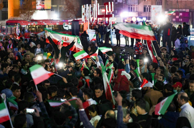 Iranians celebrate World Cup slaying of Welsh Dragons