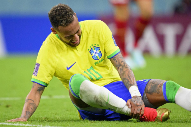 2022 FIFA WC: Neymar shares update on ankle injury