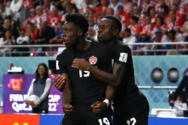 Davies scores Canada's first-ever World Cup goal