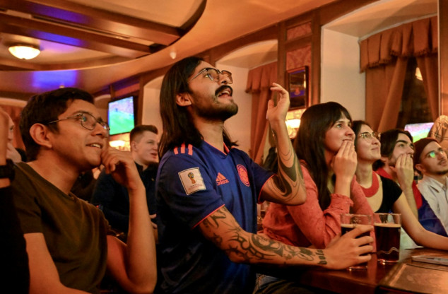 With Russia banned from World Cup, fans cheer on Serbian 'brothers'