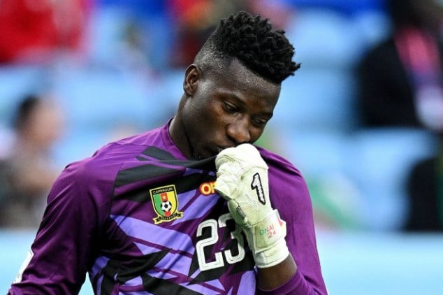 Onana dropped from Cameroon's World Cup squad